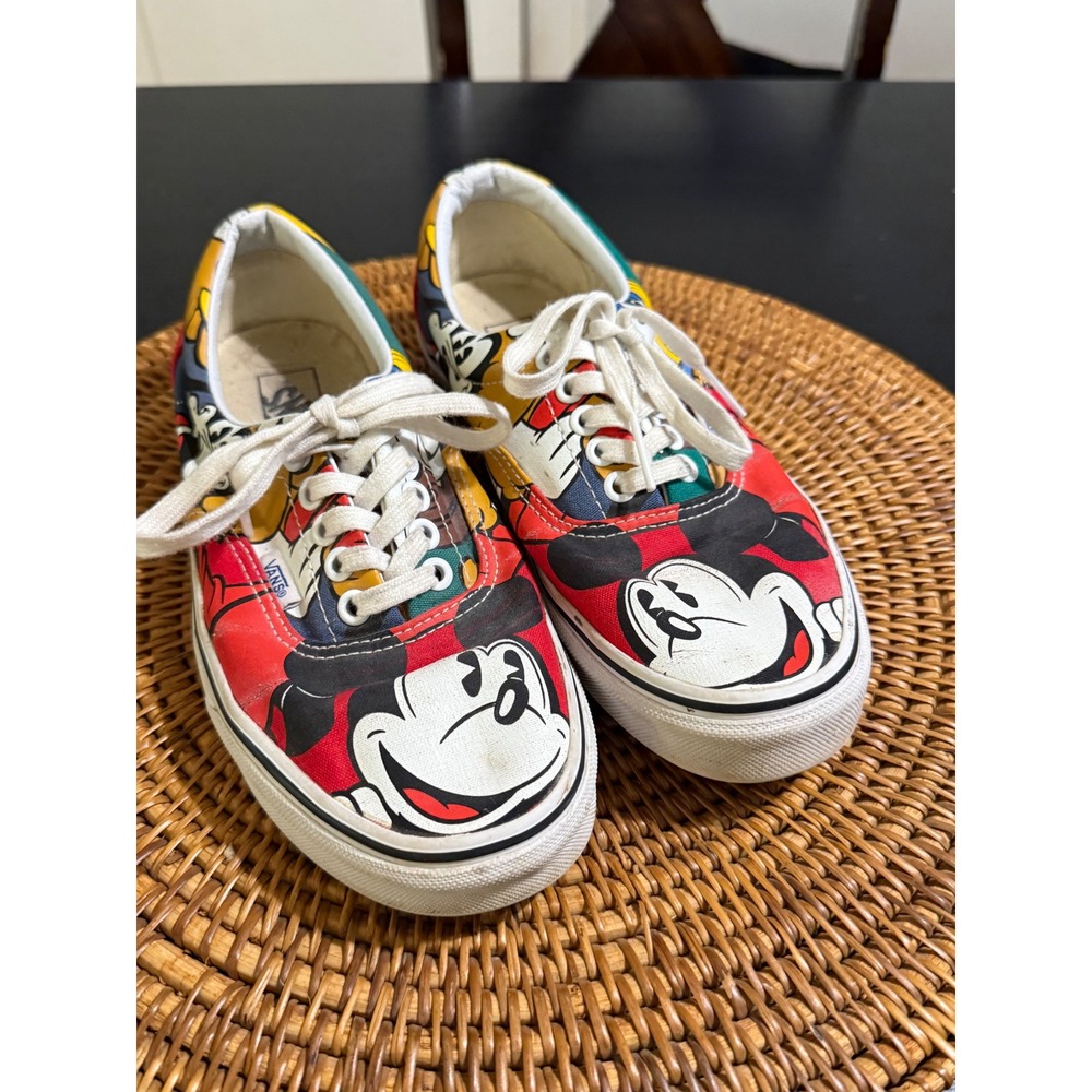 Vans Era Disney Mickey & Friends Multi Color Canvas Sneakers Men 6.5 Women 8